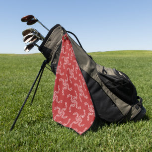 Christmas Garland Red, Christmas Decoration, Xmas Golf Towel