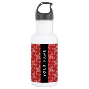 Christmas Garland, Red, Your name, Personalise 532 Ml Water Bottle