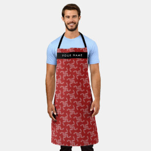 Christmas Garland, Red, Your name, Personalise Apron
