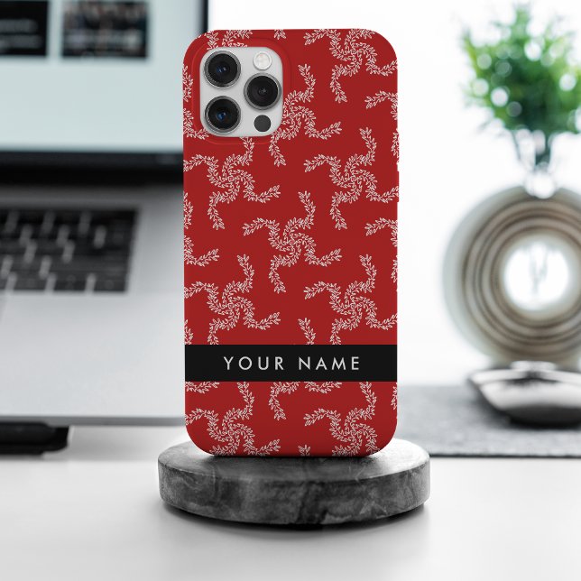 Christmas Garland, Red, Your name, Personalise Case-Mate iPhone Case (Creator Uploaded)