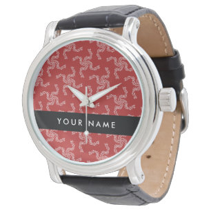 Christmas Garland, Red, Your name, Personalise Watch