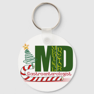 CHRISTMAS GASTROENTEROLOGIST KEY RING