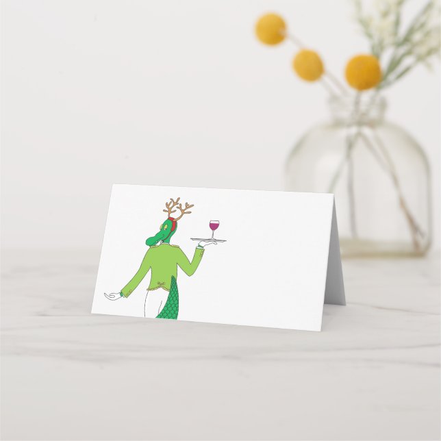 Christmas Gator Place Card (Front)