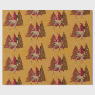 CHRISTMAS GAZELLE Wrapping Paper