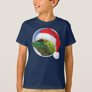 Christmas Gecko - Kids' Basic Hanes T-Shirt