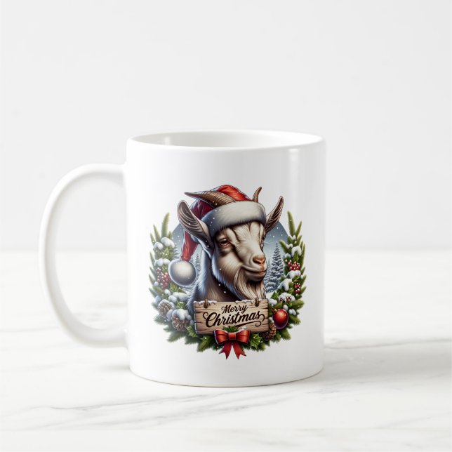 Christmas Geit Coffee Mug (Left)