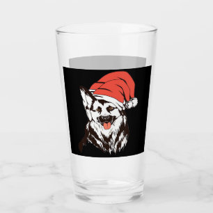 Christmas German Shepherd Classic T-Shirt Glass