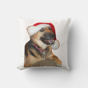 Christmas German Shepherd Cushion