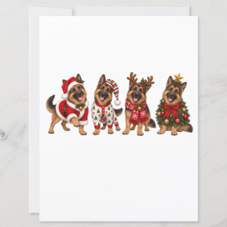 Christmas German Shepherd Holiday Friends