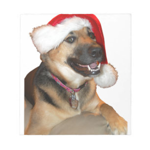 Christmas German Shepherd Notepad