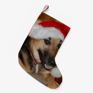 Christmas German Shepherd Small Christmas Stocking