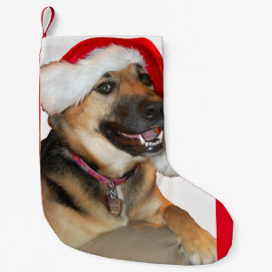 Christmas German Shepherd Small Christmas Stocking