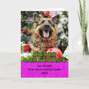 Christmas - German Shepherd - Thor Holiday Card