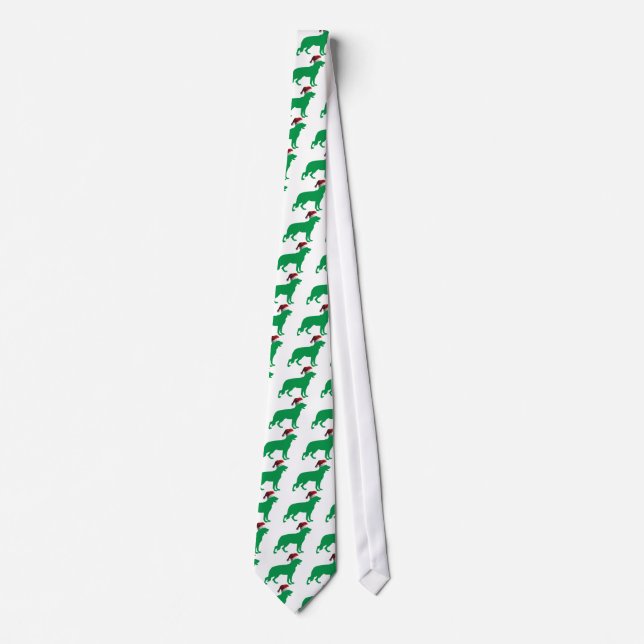 Christmas German Shepherd Tie (Front)