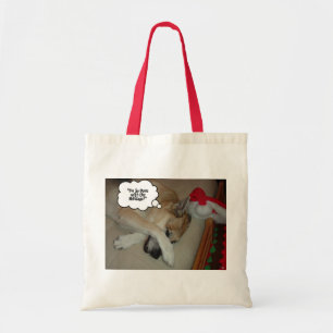 Christmas German Shepherd Tote Bag