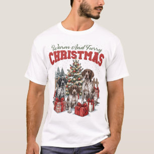 Christmas German Shorthaired Pointer Family Holida T-Shirt
