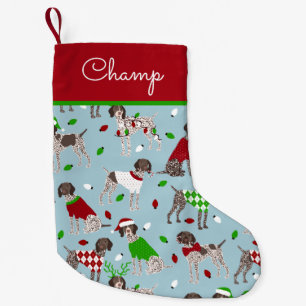 Christmas German Shorthaired Pointer Small Christmas Stocking