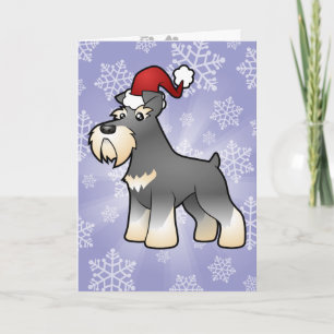 Christmas Giant/Standard/Miniature Schnauzer Holiday Card
