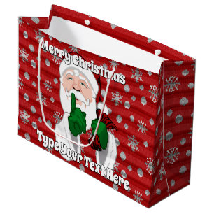 Christmas Gift Bags Custom Santa Clause Bags