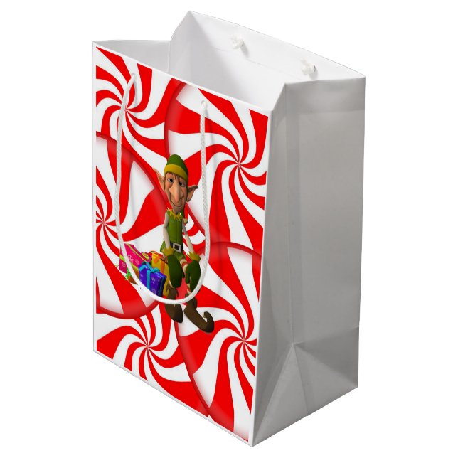 Christmas Gift Bags Elf (Back Angled)