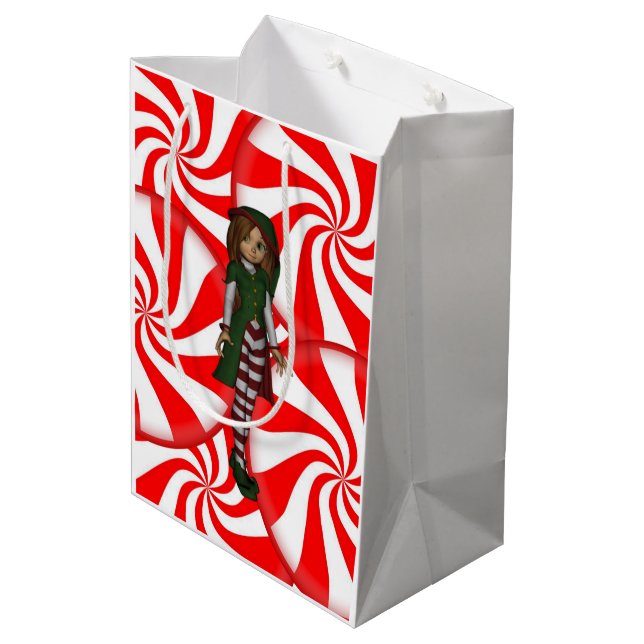 Christmas Gift Bags Elf (Back Angled)