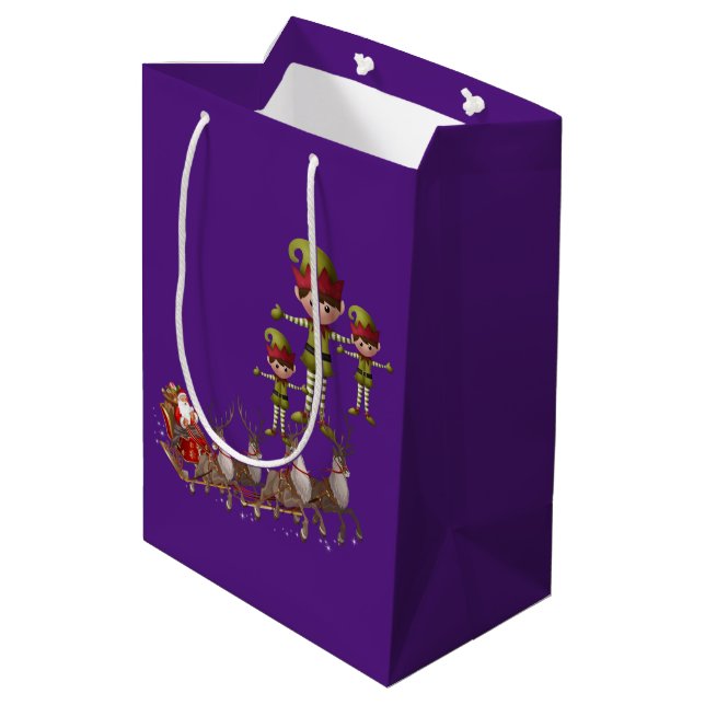 Christmas Gift Bags Elf (Back Angled)