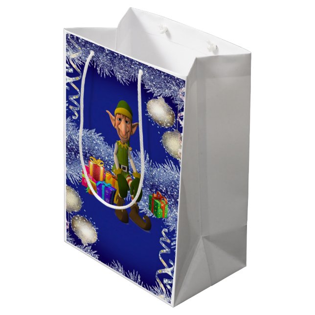 Christmas Gift Bags Elf (Back Angled)