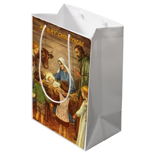 Christmas Gift Bags Jesus Christ (Back Angled)