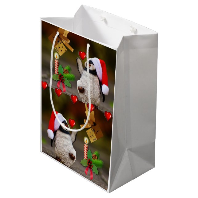 Christmas Gift Bags Pengiun (Back Angled)