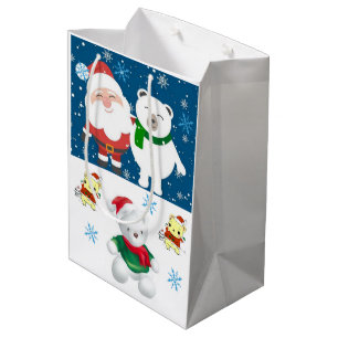 Christmas Gift Bags Teddy Bear