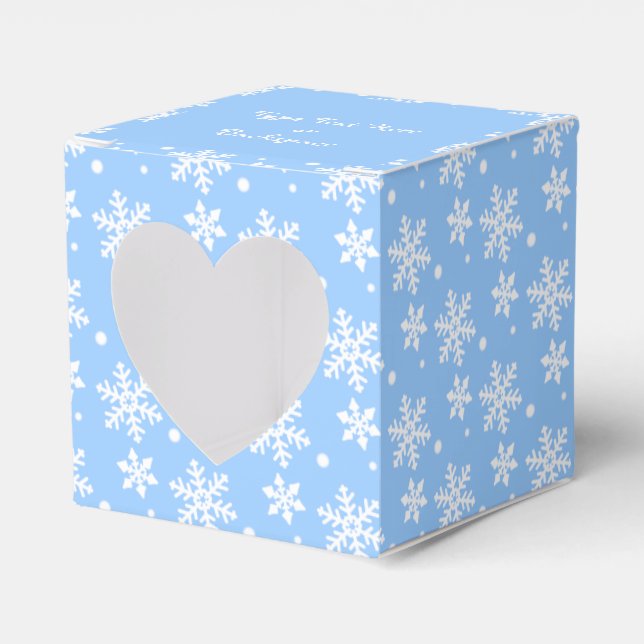 Christmas Gift Box Personalised Snowflake Boxes (Front Side)