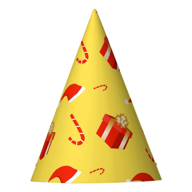 Christmas gift box Santa hat candy cane (Front)