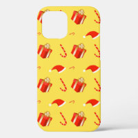 Christmas gift box Santa hat candy cane
