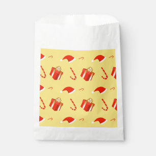 Christmas gift box Santa hat candy cane Favour Bag
