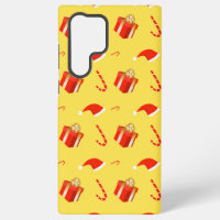 Christmas gift box Santa hat candy cane