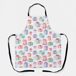 Christmas Gift Boxes Pattern. Gift Boxes Pattern Apron
