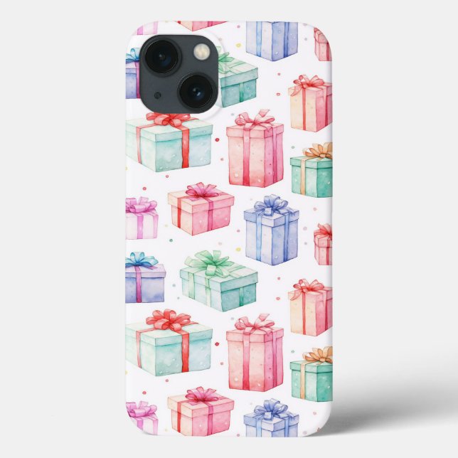 Christmas Gift Boxes Pattern. Gift Boxes Pattern Case-Mate iPhone Case (Back)
