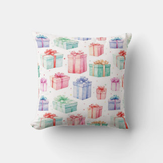 Christmas Gift Boxes Pattern. Gift Boxes Pattern Cushion