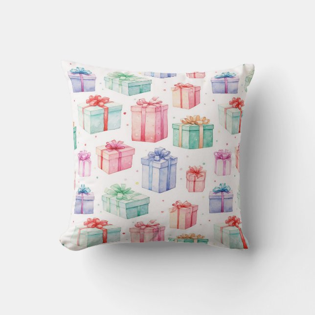 Christmas Gift Boxes Pattern. Gift Boxes Pattern Cushion (Front)
