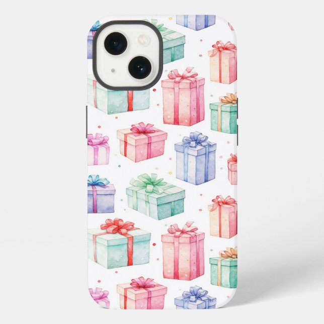 Christmas Gift Boxes Pattern. Gift Boxes Pattern iPhone Case (Back)