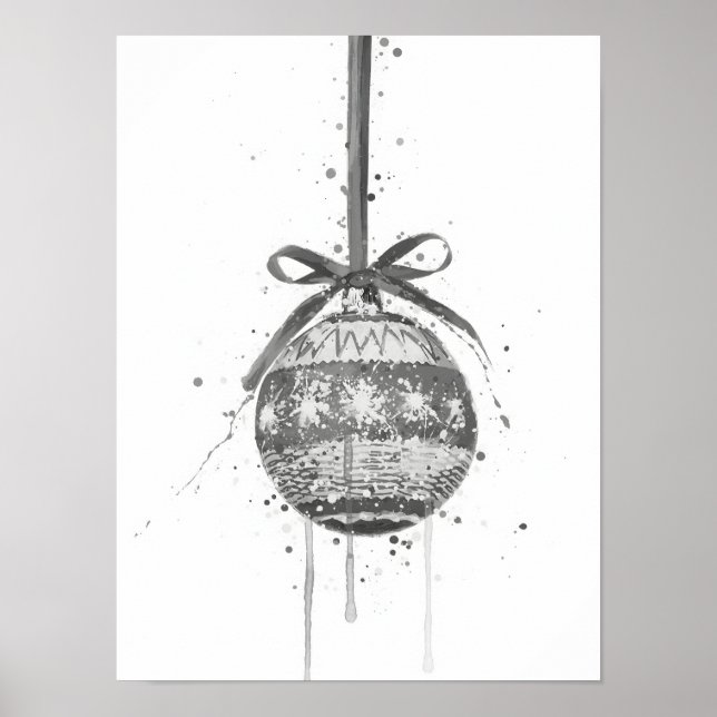 Christmas Gift Christmas Bauble Poster (Front)