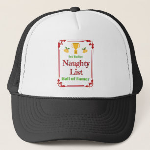 Christmas Gift Design 1st Ballot Naughty List Trucker Hat