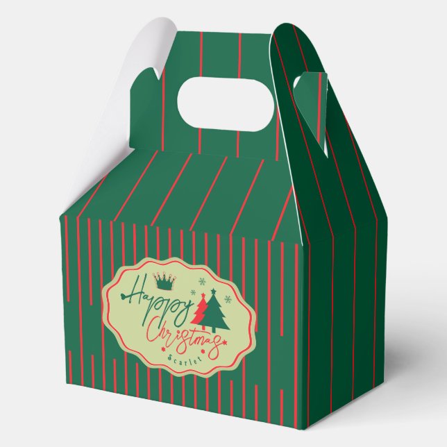 Christmas Gift Favour boxes (Front)