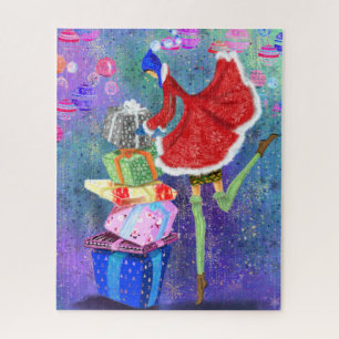Christmas - Gift For Everyone - Santa Art Drawing Jigsaw Puzzle