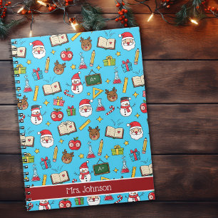 Christmas Gift For School Teacher Personalised Notebook