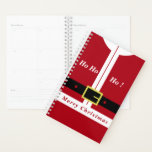 Christmas Gift Funny Santa Planner<br><div class="desc">Merry Christmas Planners Funny Santa Claus Design - Gifts For Everyone - Fun Gift - Red - Choose / Add Your Unique Text / Name / Color - Make Your Special Gift - Resize and move or remove and add elements / text with customization tool ! Design by MIGNED. Please...</div>