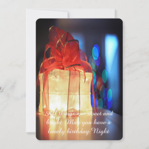 Christmas gift greeting card, announcement
