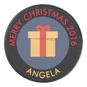 Christmas Gift Hockey Puck