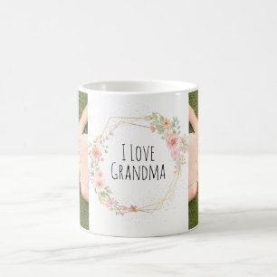 Christmas Gift I Love Grandpa Custom Photo Coffee Mug