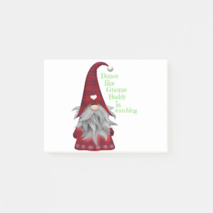 Christmas Gift Ideas Gnome Buddy is Watching Tee Post-it Notes